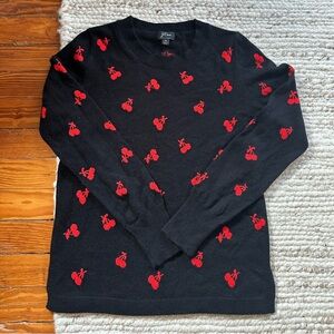 CASHMERE J. Crew Cherry Sweater